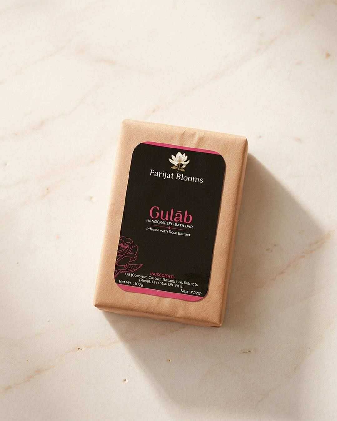 Gulāb Handcrafted Bath bar