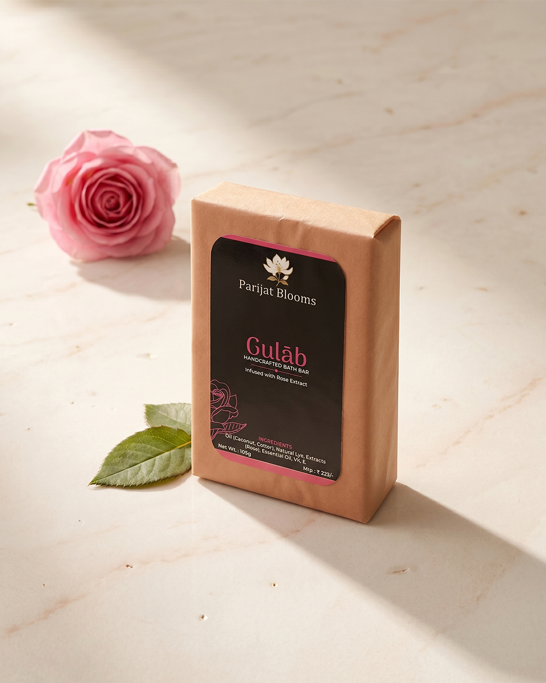 Gulāb Handcrafted Bath bar