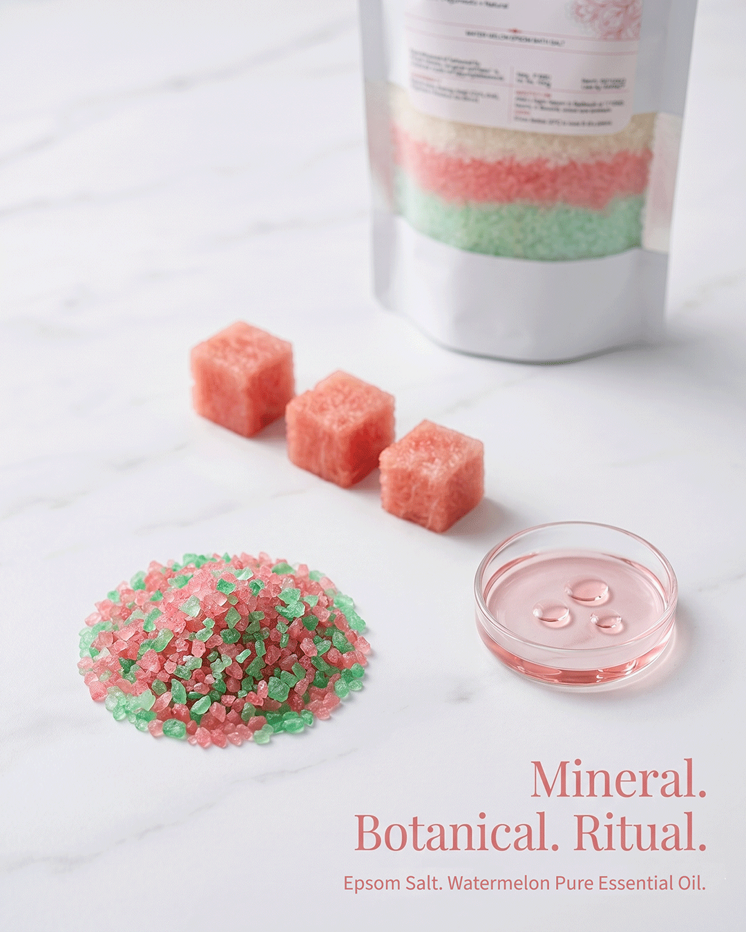 Liṅgar Watermelon Epsom Bath Salt